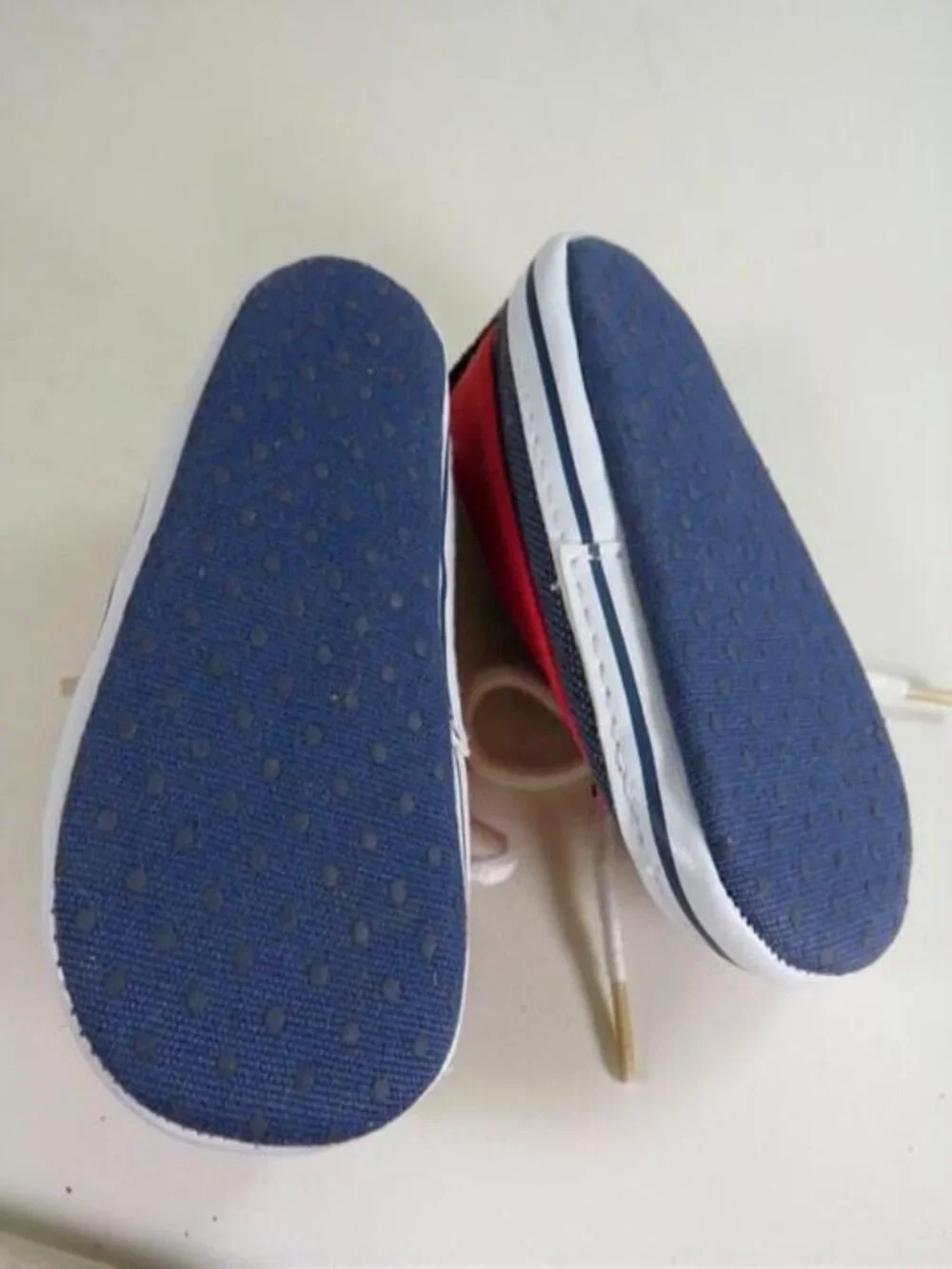 Baby Red White & Blue Tennis Shoes Baby Shoes Denim Patriotic Theme